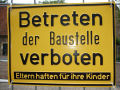Betreten der Baustelle verboten, Haftpflicht für Bauherren