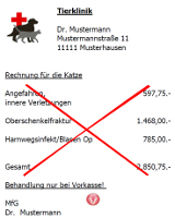 Tierarztrechnung